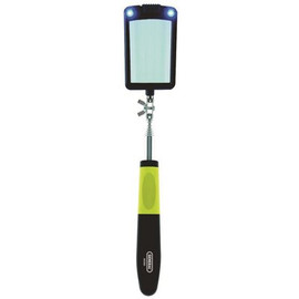 General Tools Telescoping LED Lighted Inspection Mirror, 360-Degree Swivel for Extra-Viewing
