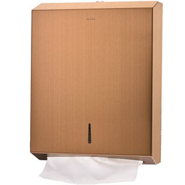 Alpine Industries Copper Brushed Stainless Steel C-Fold/Multi-Fold Paper Towel Dispenser