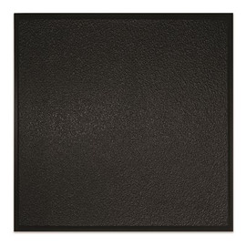 GENESIS 23.75 in. x 23.75 in. Stucco Pro Revealed Edge Vinyl Lay-In Black Ceiling Tile (Case of 12)