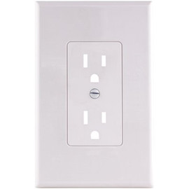 Titan3 White Smooth 1-Gang Plastic Decorator Wall Plate (5-Pack)