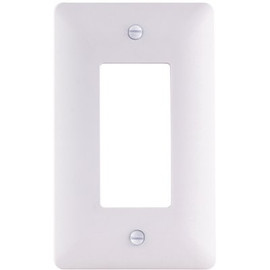 Titan3 1-Gang Plastic Decorator Wall Plate, White Textured (5-Pack)