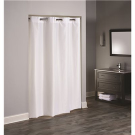 Hookless 82 in. L 3 in 1 TPU Coated White Shower Curtain XL (Case of 12)