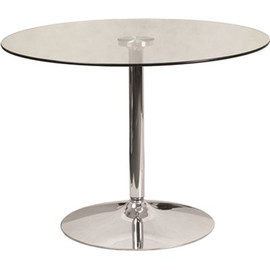 Flash Furniture Clear/Chrome Dining Table