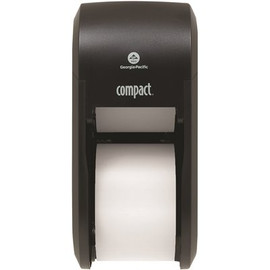 Compact Coreless Vertical Toilet Paper Dispenser Black