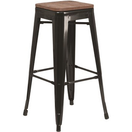 Flash Furniture 30 in. Black Bar Stool Flash Furniture 30 in. Black Bar Stool