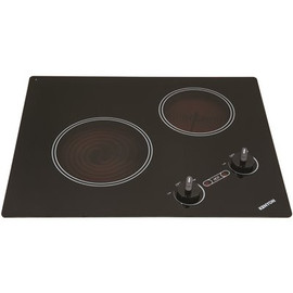 Kenyon Arctic 21 in. 120-Volt Radiant Electric Cooktop in Black with 2-Elements