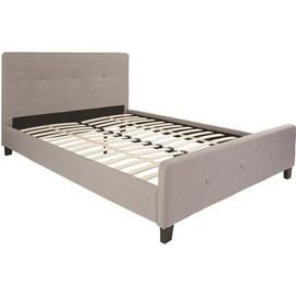 Flash Furniture Light Gray Queen Platform Bed