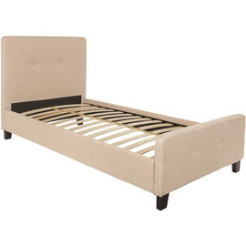 Carnegy Avenue Beige Twin Platform Bed