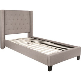 Flash Furniture Light Gray Twin Platform Bed