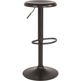 Carnegy Avenue 31 in. Adjustable Height Black Bar Stool