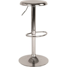 Carnegy Avenue 31 in. Bar Height Chrome Bar Stool