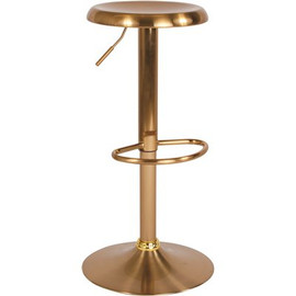 Carnegy Avenue 31 in. Adjustable Height Gold Bar Stool