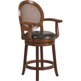 Carnegy Avenue 26 in. Counter Height Expresso Bar Stool
