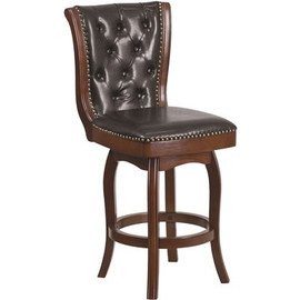Carnegy Avenue 26.75 in. Counter Height Cappuccino Bar Stool Carnegy Avenue 26.75 in. Counter Height Cappuccino Bar Stool