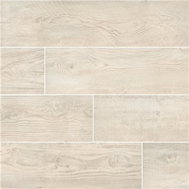 MSI Caldera Blanca 8 in. x 47 in. Matte Porcelain Floor and Wall Tile (15.67 sq. ft./Case)