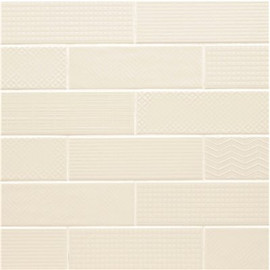 MSI Citylights Crema 3D Mix 4 in. x 12 in. Glossy Ceramic Wall Tile (9.69 sq. ft./Case)