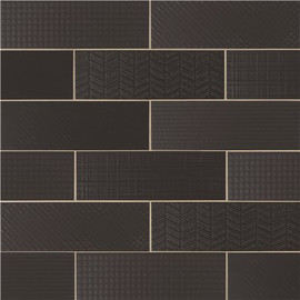 MSI Citylights Ink 3D Mix 4 in. x 12 in. Glossy Ceramic Wall Tile (9.69 sq. ft./Case)