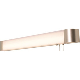 AFX Allen 4 ft. 375-Watt Equivalent Integrated LED Satin Nickel Bath Light