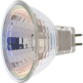 Satco Products 20-Watt MR16 Miniature 2 Pin Round Base Flood Halogen Light Bulb (12-Pack)
