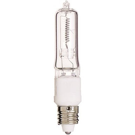 Satco 75-Watt T4 Mini Cand Base Halogen Light Bulb (12-Pack)