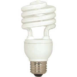 Satco 75-Watt Equivalent T2 Medium Base Mini-Spiral CFL Light Bulb in Cool White (12-Pack)