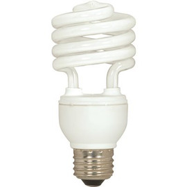 Satco 75-Watt Equivalent T2 Medium Base Mini-Spiral CFL Light Bulb in Cool White (12-Pack)