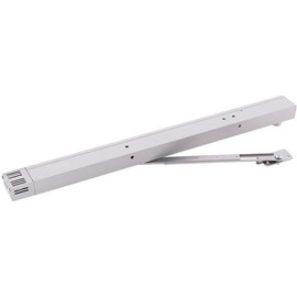 GLYNN-JOHNSON 27 in. L x 1-3/8 in. Tall x 2-1/8 in. D Anodized Aluminum Single-Point Hold-Open Surface Overhead Stop