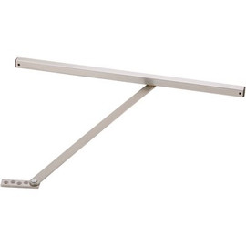 18 in. - 23 in. Hinge/Offset Pivot 23-1/16 in. - 27 in. Cntr Hung Pivot Satin Stainless Steel Surface Stop Overhead Stop