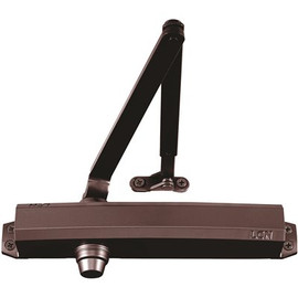 LCN Sized 1-5 Dark Bronze/695 Finish Regular Arm Surface Door Closer with 62PA Shoe (25-Year Warranty)