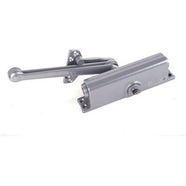 LCN Sized 1-5 Aluminum/689 Finish Surface Door Closer, Stop Arm (20-Year Warranty)