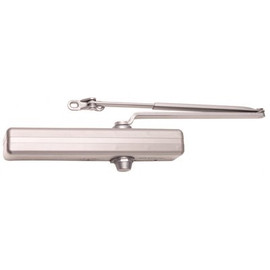 LCN Sized 1-6 Aluminum/689 Finish Regular Arm Surface Door Closer (30-Year Warranty)