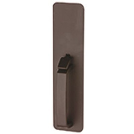 Von Duprin Grade-1 Sprayed Dark Bronze Exit Device Trim Only, Blank Escutcheon Thumb Press Trim, Non-Handed