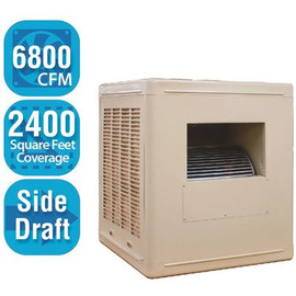 Hessaire 6,800 CFM Side-Draft Aspen Roof/Side Evaporative Cooler (Swamp Cooler) for 2,400 sq. ft. (Motor Not Included)