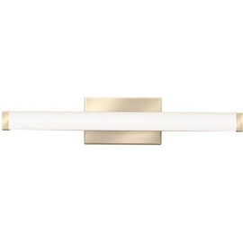 Lithonia Lighting Contractor Select 18-Watt 24 in. 1 Light Brushed Nickel LED Vanity Light Bar Switchable Light Color