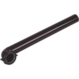 Dearborn Brass 1-1/2 in. x 15 in. Black Plastic Slip-Joint Sink Drain Outlet Waste Arm