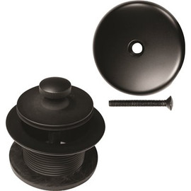 Westbrass 1-1/2 in. Twist and Close Tub Trim Set with 1-Hole Overflow Faceplate in Matte Black Westbrass 1-1/2 in. Twist and Close Tub Trim Set with 1-Hole Overflow Faceplate in Matte Black