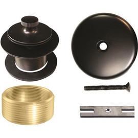 Westbrass 3-1/8 in. NPSM Twist and Close Universal Tub Trim with 1-Hole Faceplate in Oil Rubbed Bronze