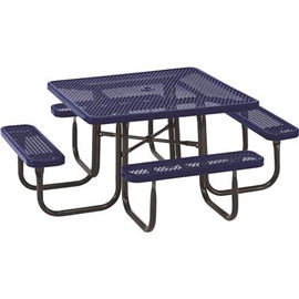 Everest 46 in. Ultra Blue Square Picnic Table