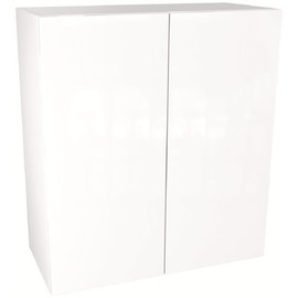 Cambridge Quick Assemble Modern Style with Soft Close, White Gloss Wall Kitchen Cabinet, 2 Door (36 in W x 12 D x 42 in H)