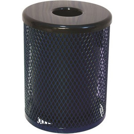 Everest 55 Gal. Ultra-Blue Trash Receptacle with Flat Top