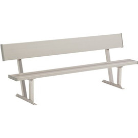 8 ft. All-Aluminum Portable Player's Bench with Back
