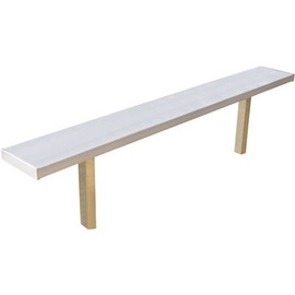 8 ft. All-Aluminum In-Ground Mount Player's Bench without Back