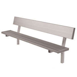 6 ft. All-Aluminum In-Ground Mount Player's Bench with Back