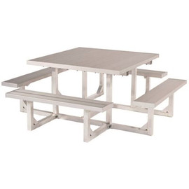 38 in. Square Aluminum Picnic Table