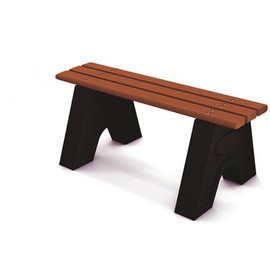 Sport 4 ft. Brown Recycled Plastic Bench