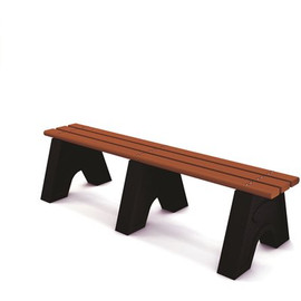 Sport 6 ft. Brown Recycled Plastic Bench