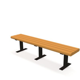 Creekside 6 ft. Cedar Surface Mount Recycled Plastic Bench