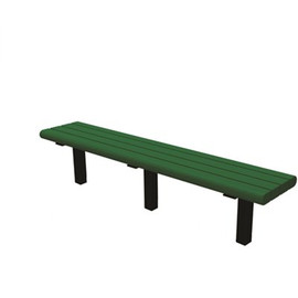 Creekside 6 ft. Green In-Ground Mount Recycled Plastic Bench