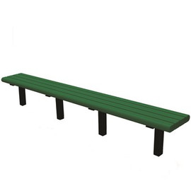 Creekside 8 ft. Green In-Ground Mount Recycled Plastic Bench