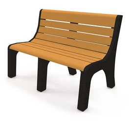 Newport 4 ft. Cedar Recycled Plastic Bench